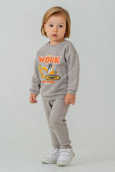 9-24 Aylık Nature Work Erkek Bebek Takım-Uzay Grisi