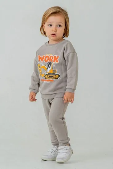 9-24 Aylık Nature Work Erkek Bebek Takım-Uzay Grisi