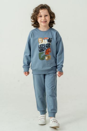 1-6 Yaş Roar Leon Erkek Çocuk Takım-Mavi