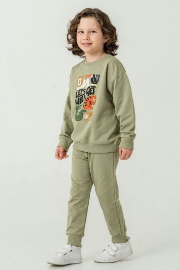 1-6 Yaş Roar Leon Erkek Çocuk Takım-Haki