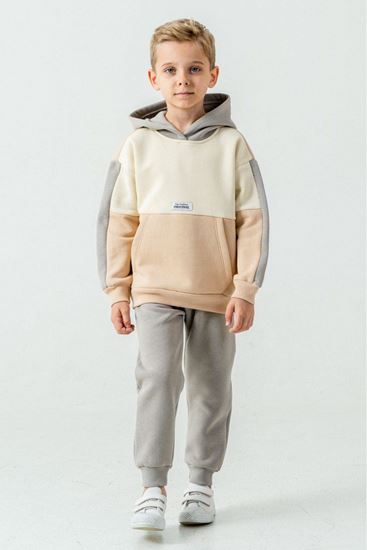 1-6 Yaş Blok Original Erkek Çocuk Takım-Latte