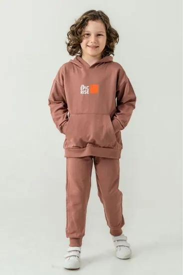 1-6 Yaş Coolest Trends Erkek Çocuk Takım-Mocca
