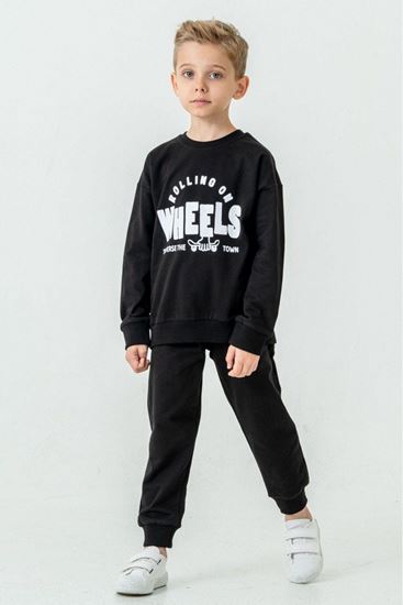 1-6 Yaş Wheels Rolly  Erkek Çocuk Takım-Siyah