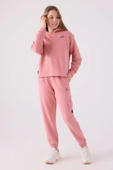 5-16 Yaş KAPPA Kız Çocuk Sweatshırt -Pudra-