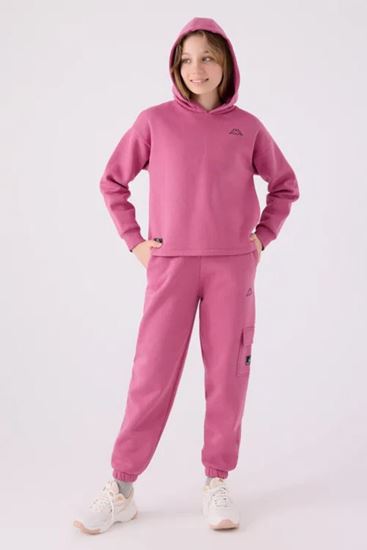 5-16 Yaş KAPPA Kız Çocuk Sweatshırt -Leylak-