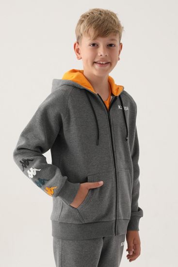 7-16 Yaş KAPPA Erkek Çocuk Hırka-Füme