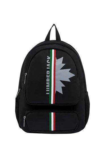 Lisanslı Lumberjack Sırt Çantası-Siyah