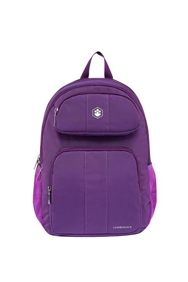 Lisanslı Lumberjack Sırt Çantası-Mor