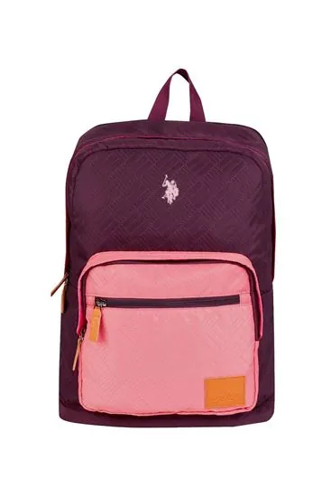 Lisanslı Us Polo ASSN Sırt Çantası-Mürdüm