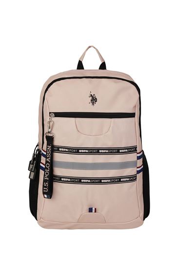 Lisanslı Us Polo ASSN Sırt Çantası-Pudra