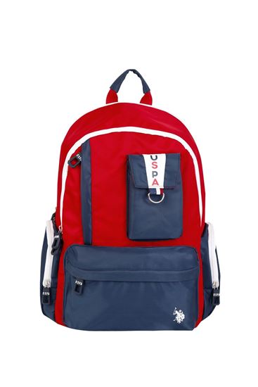 Lisanslı Us Polo ASSN Sırt Çantası-Kırmızı