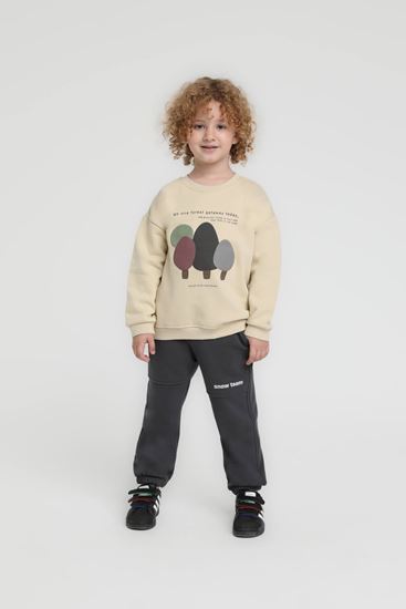 1-5 Yaş Nature Touch Erkek Çocuk Takım-Latte