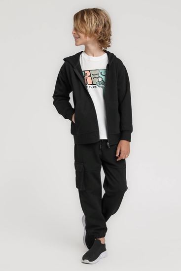 4-14 Yaş Eresh Attıtude Erkek Çocuk 3'Lü Takım-Siyah