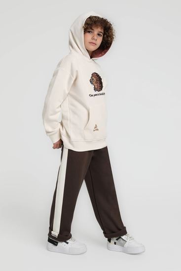 4-14 Yaş Power Forest Erkek Çocuk Takım-Ekru