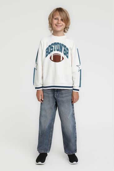 4-14 Yaş Boston Pulse Erkek Çocuk Takım-Ekru