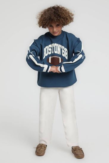 4-14 Yaş Gridiron Glow Erkek Çocuk Takım-Petrol