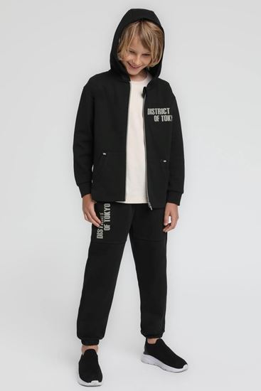 4-14 Yaş District Tokyo Erkek Çocuk Takım-Siyah