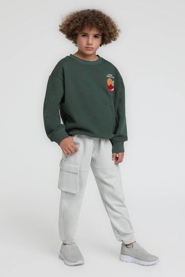 4-14 Yaş Mountain Choose Erkek Çocuk Takım-Benetton Yeşil