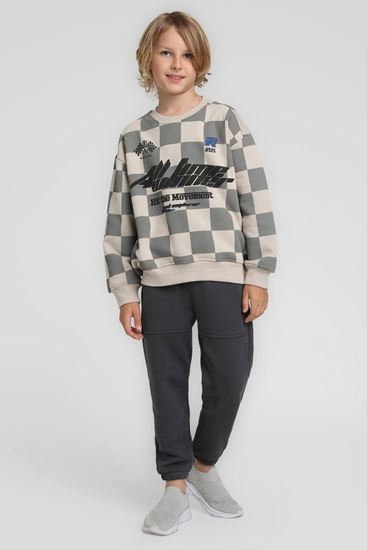 4-14 Yaş Bold Tracks Erkek Çocuk Takım-Uzay Grisi