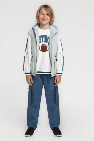 4-14 Yaş Nord Layer Erkek Çocuk Yelek-Buz Mavi