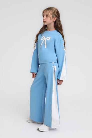 4-14 Yaş Luna Belle Kız Çocuk Takım-Bebe Mavisi