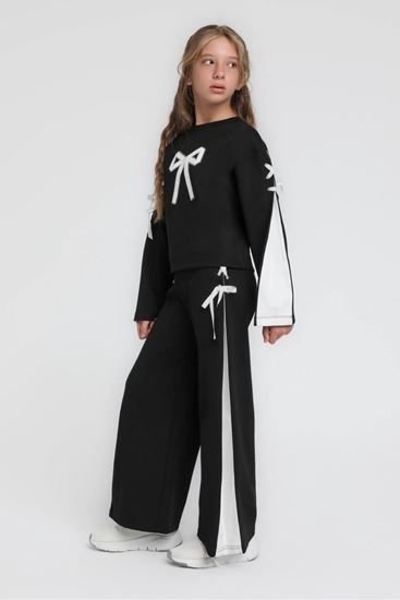 4-14 Yaş Luna Belle Kız Çocuk Takım-Siyah