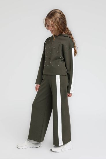 4-14 Yaş Mira Lune Kız Çocuk Takım-Haki