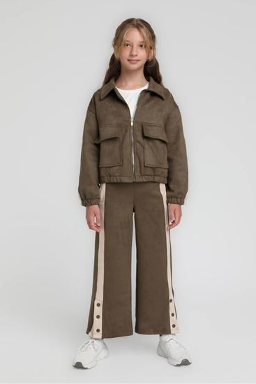 9-14 Yaş Amber Moss Kız Çocuk Takım-Haki