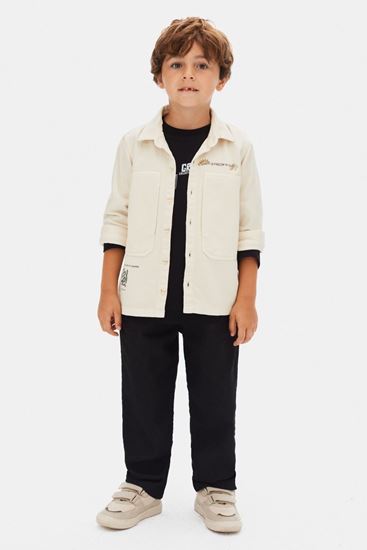 4-8 Yaş Fredom Inspire Erkek Çocuk 3'Lü Takım-Ekru