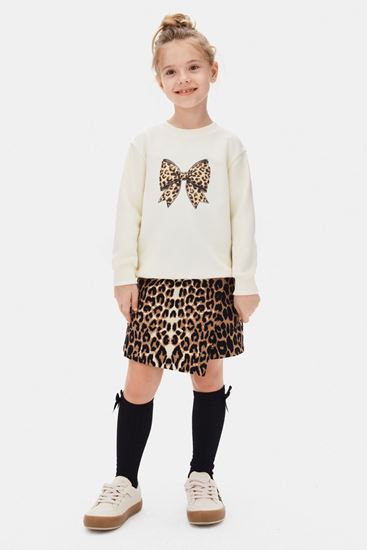 4-8 Yaş Frost Belle Kız Çocuk Takım-Latte