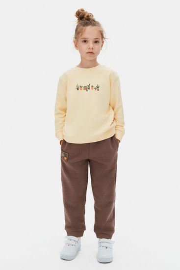 4-8 Yaş Dream Soil Kız Çocuk Takım-Latte