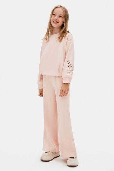 4-8 Yaş Twine Moon Kız Çocuk Takım-Şeker Pembe