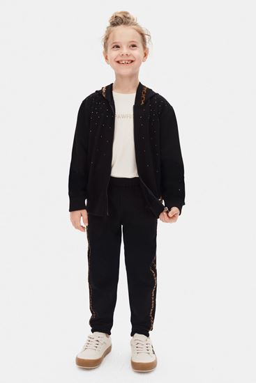 4-8 Yaş Luna Mist Kız Çocuk 3'Lü Takım-Siyah