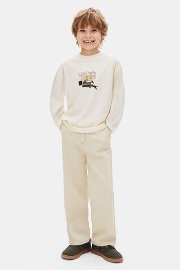 8-14 Yaş Luna Bloom Erkek Çocuk Takım-Latte