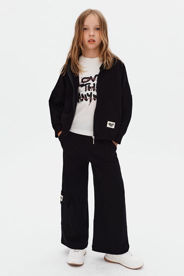 8-14 Yaş Love Black Kız Çocuk 3'Lü Takım-Siyah