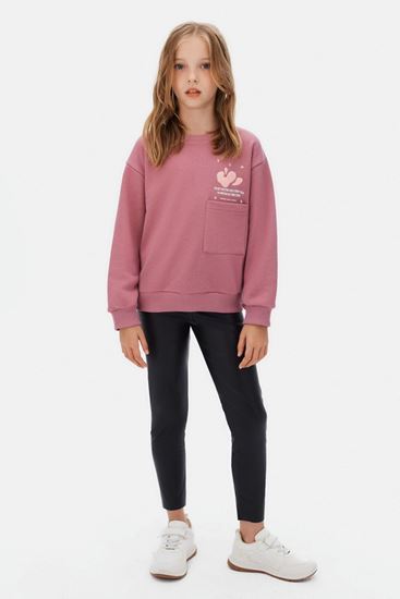 8-14 Yaş FaıryTale Kız Çocuk Taytlı Takım-Gül Kurusu