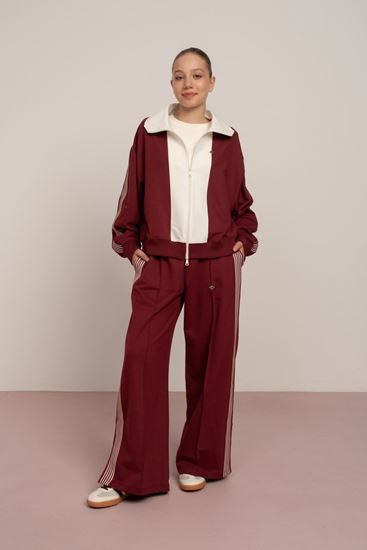 9-15 Yaş Elen Nua Kız Çocuk Takım-Bordo