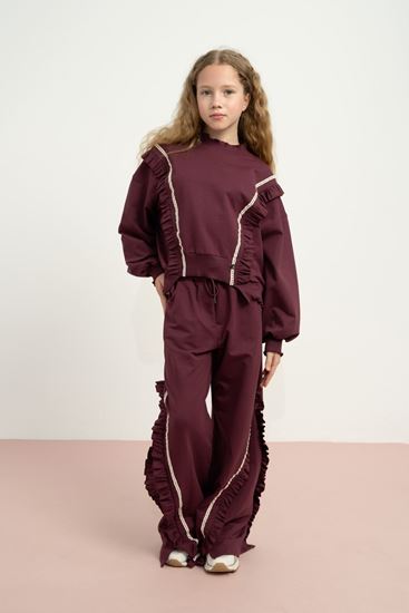 9-15 Yaş Sora Calm Kız Çocuk Takım-Bordo