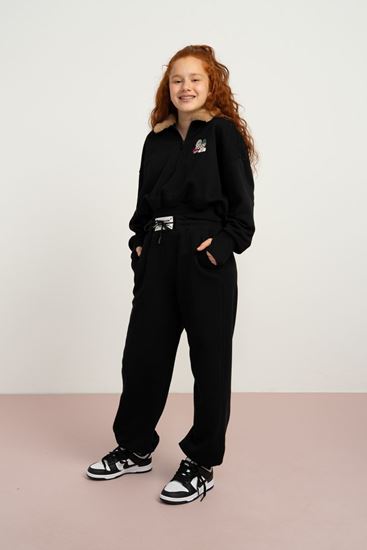 9-15 Yaş Calm Feture Kız Çocuk Takım-Siyah