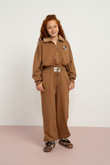 9-15 Yaş Calm Feture Kız Çocuk Takım-Camel