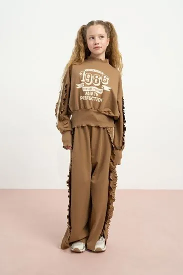 9-15 Yaş Vıntage Perfection Kız Çocuk Takım-Camel