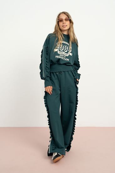 9-15 Yaş Vıntage Perfection Kız Çocuk Takım-Petrol