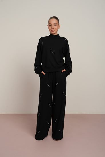 9-15 Yaş Nest Love Kız Çocuk Takım-Siyah