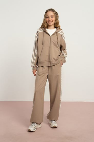 9-15 Yaş Calm Nua Kız Çocuk Takım-Latte