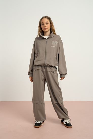 9-15 Yaş Stevle Mode Kız Çocuk Takım-Uzay Grisi