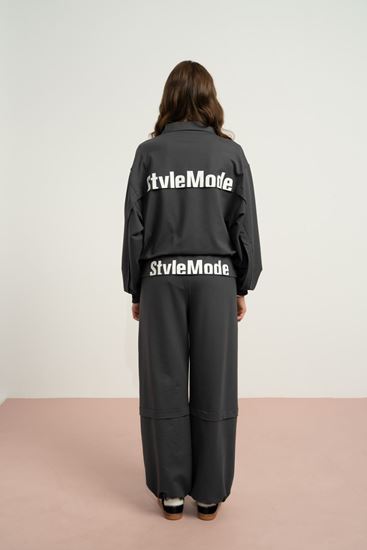 9-15 Yaş Stevle Mode Kız Çocuk Takım-Antrasit