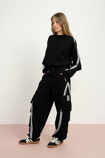 9-15 Yaş Uniwear Luna Kız Çocuk Takım-Siyah