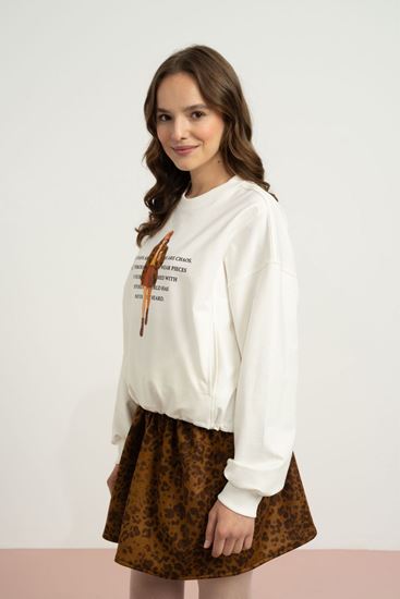 9-15 Yaş Chaos Gırls Leo Kız Çocuk Takım-Ekru