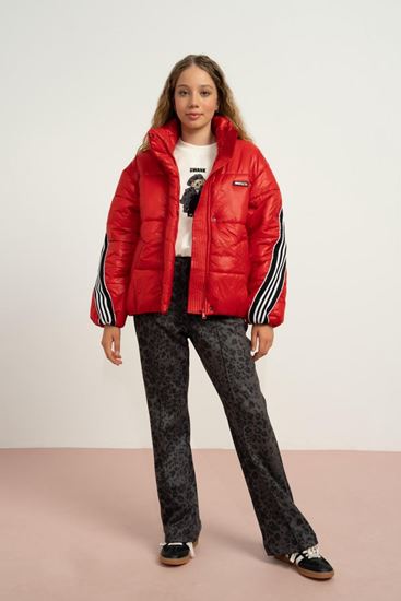 9-15 Yaş Northlight Premium Kız Çocuk Dolgulu Mont-Kırmızı