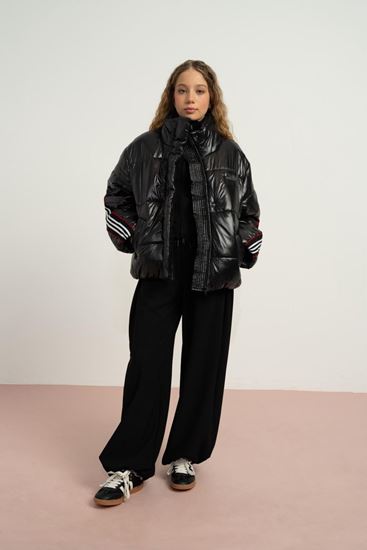 9-15 Yaş Northlight Premium Kız Çocuk Dolgulu Mont-Siyah